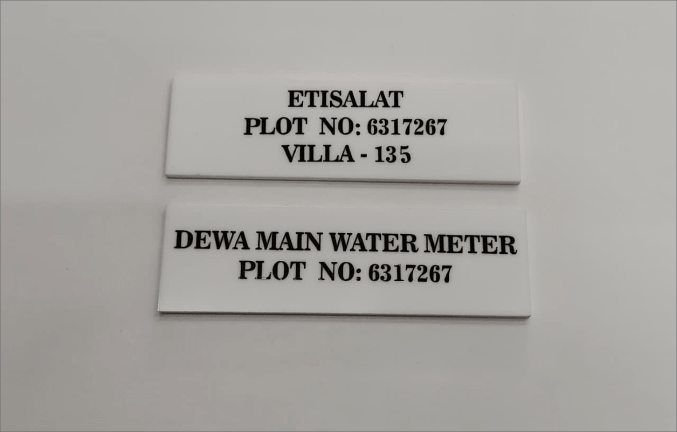 Name Plate Printing 5