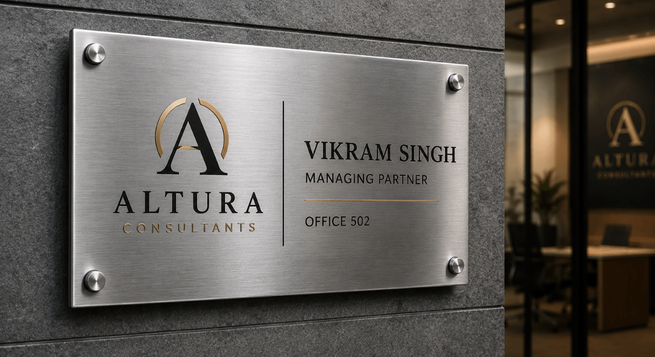 Name Plate Printing Dubai