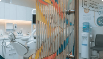3D Reeded Glass Film